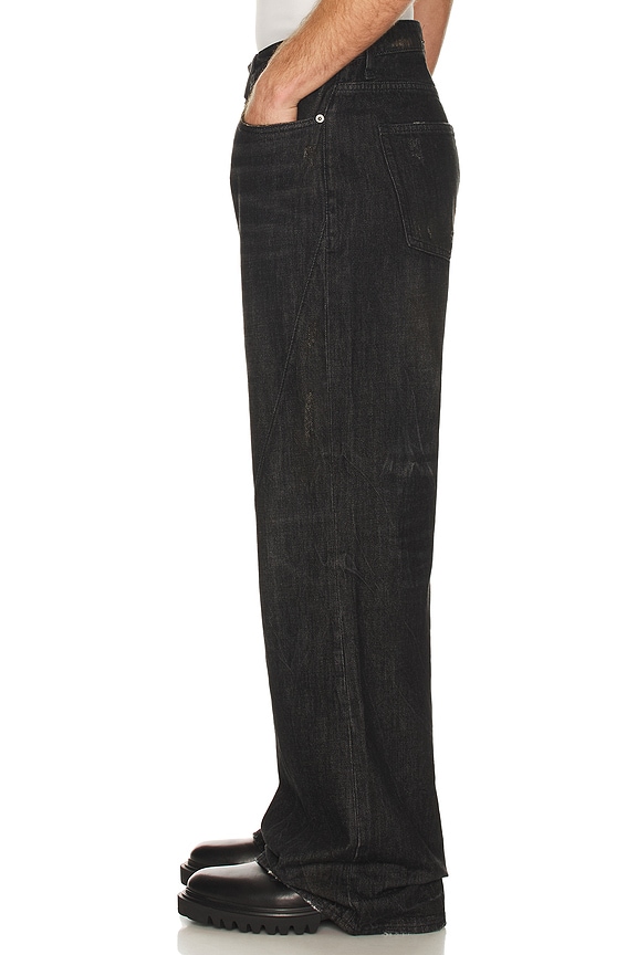 view 2 of 5 Bootcut Jeans in Heavy Stained Black Wash