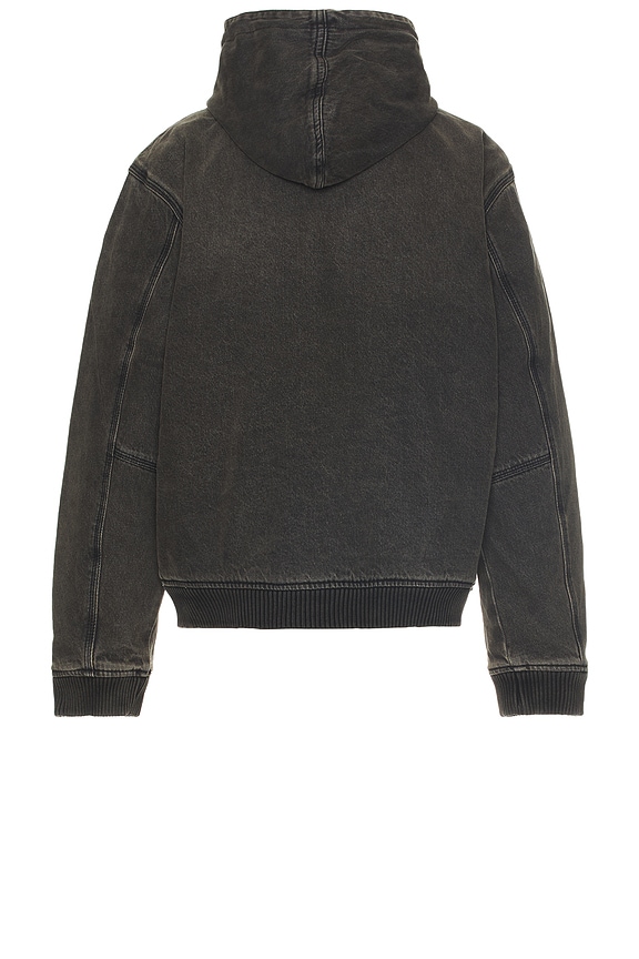 view 2 of 4 Denim Hoodie in Sanded Black Wash