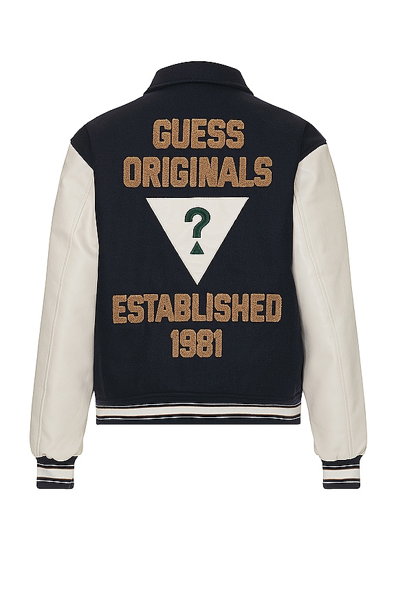 view 2 of 4 Ivan Letterman Jacket in Uniform Blue