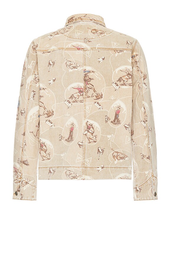 view 2 of 3 Work Jacket in Printed Cowboy Tan