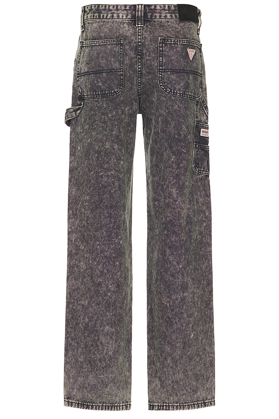 view 2 of 7 Canvas Carpenter Pant in Blue Canvas Acid Wash