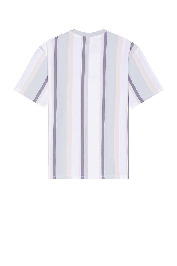 view 2 of 4 Vertical Stripe Tee in Pure White Multi