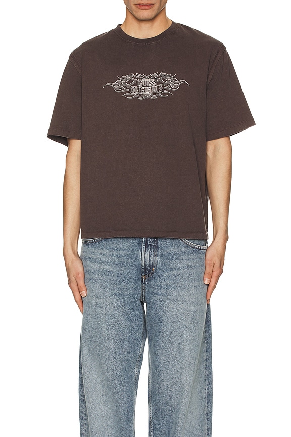 view 3 of 4 CAMISETA HEAVYWEIGHT in Regal Brown Multi