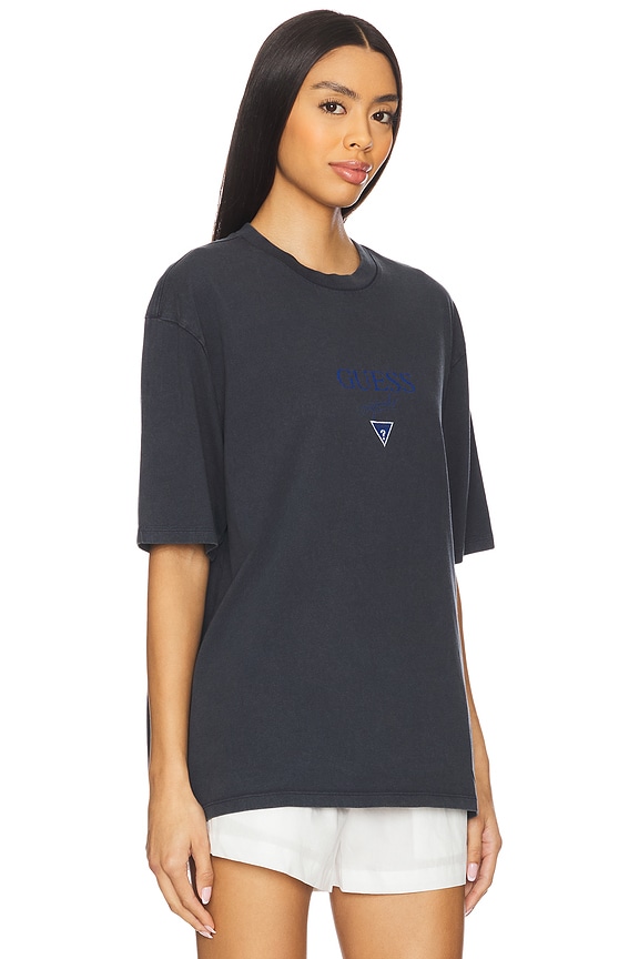 view 2 of 4 T-SHIRT PRINTED BAKER LOGO in Blue Graphite Multi