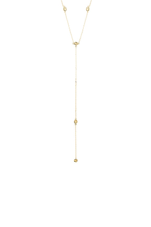 view 2 of 2 Chloe Short Lariat Necklace in Gold
