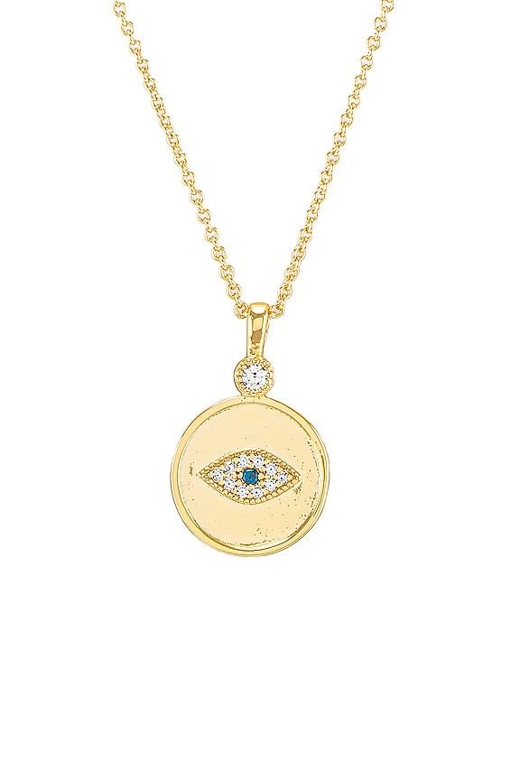 view 2 of 2 Madison Evil Eye Necklace in Gold
