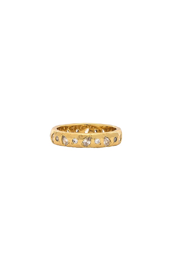 view 1 of 3 Collette Ring in White CZ & Gold