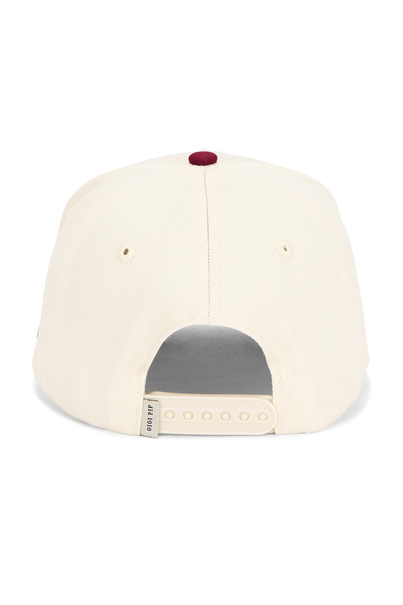 view 2 of 2 Athletics Club Trucker Hat in Burgundy & Cream