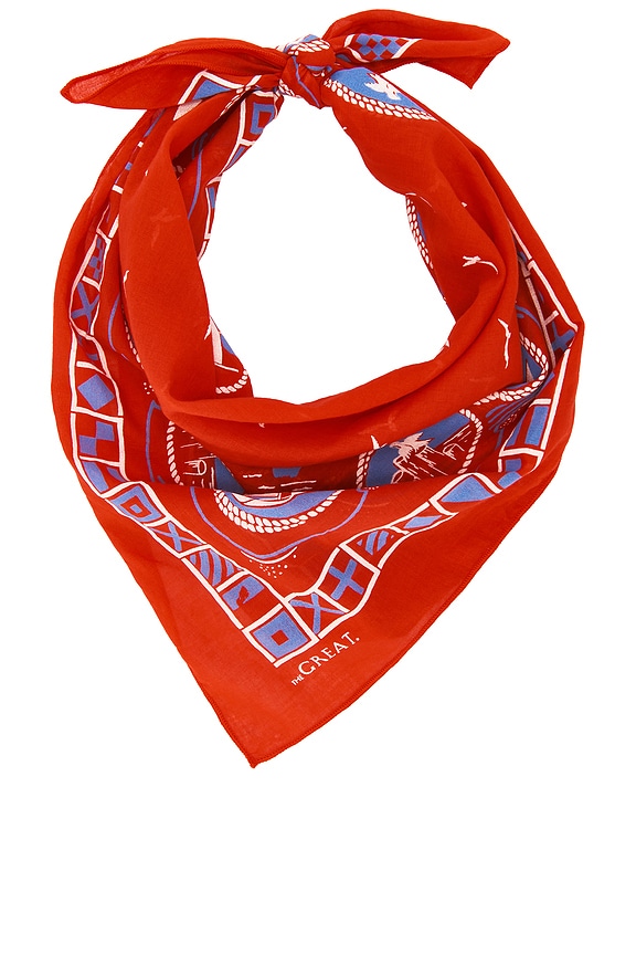 view 2 of 4 The Sailboat Bandana in Red