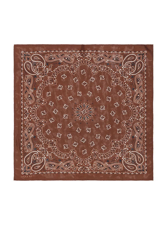 view 2 of 2 The Silk Bandana in Chocolate