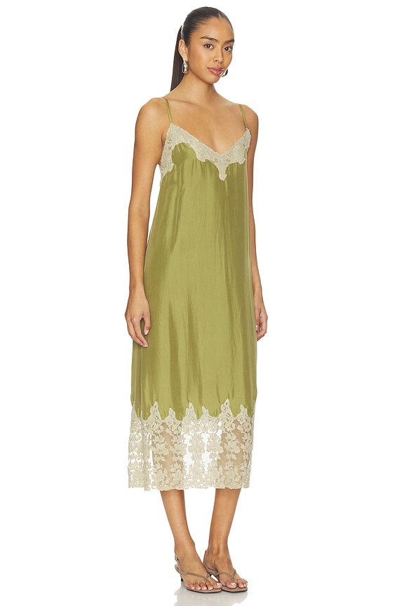 view 2 of 3 VESTIDO THE LEGACY in Light Olive & Cream