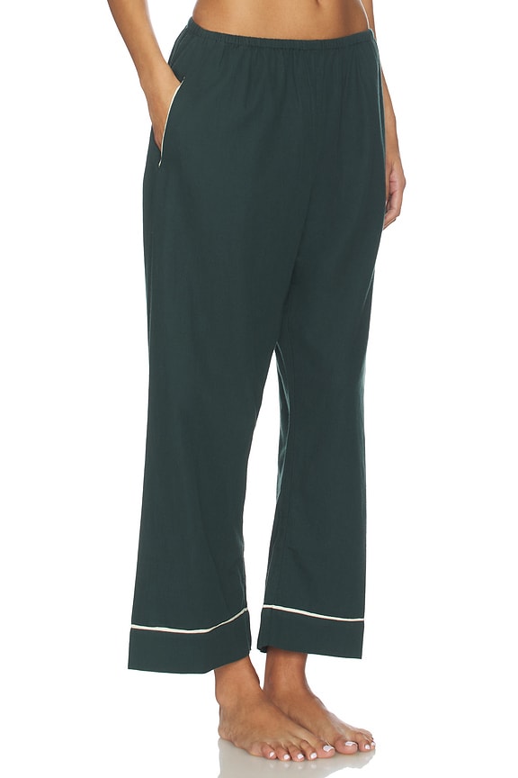view 2 of 4 The Flannel Western Easy Sleep Pant in Pine & Cream