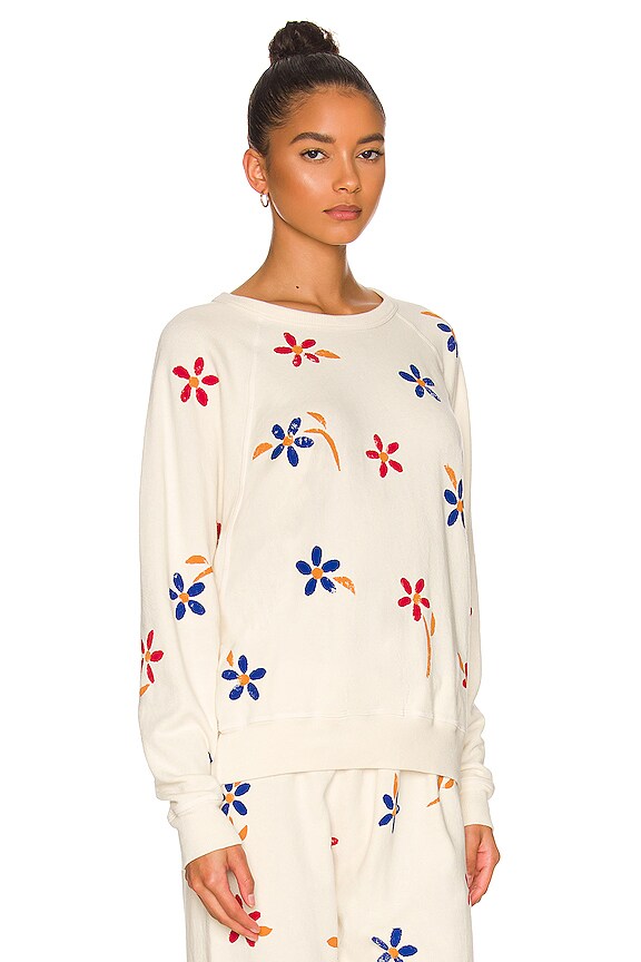 view 2 of 4 COLLEGE 맨투맨셔츠 in Washed White Western Floral