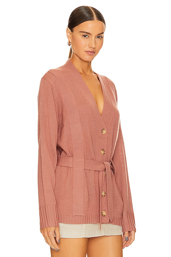 view 2 of 4 The Wayward Cardigan in Dust Pink