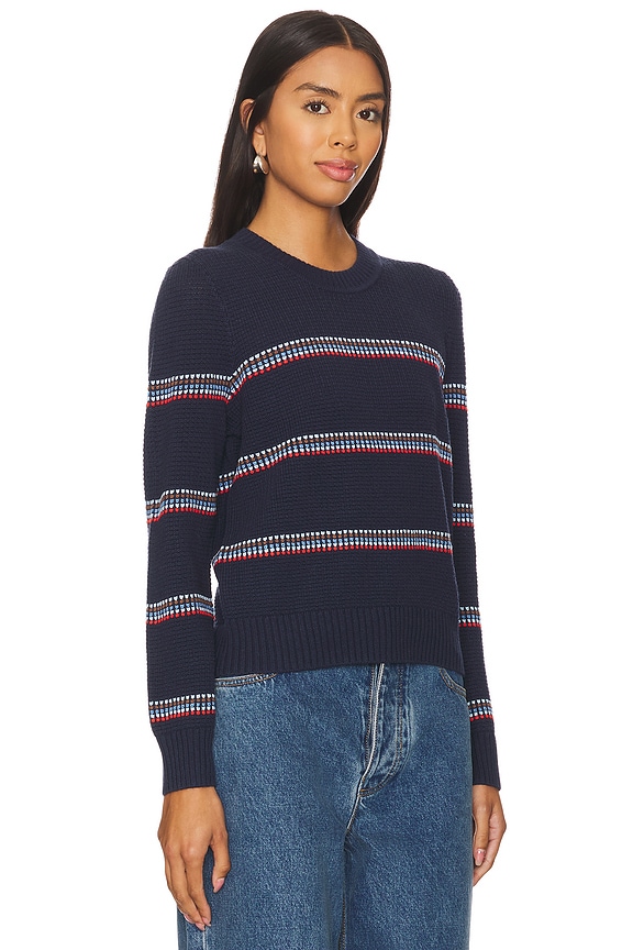 view 2 of 4 セーター in Navy Ribbon Stripe