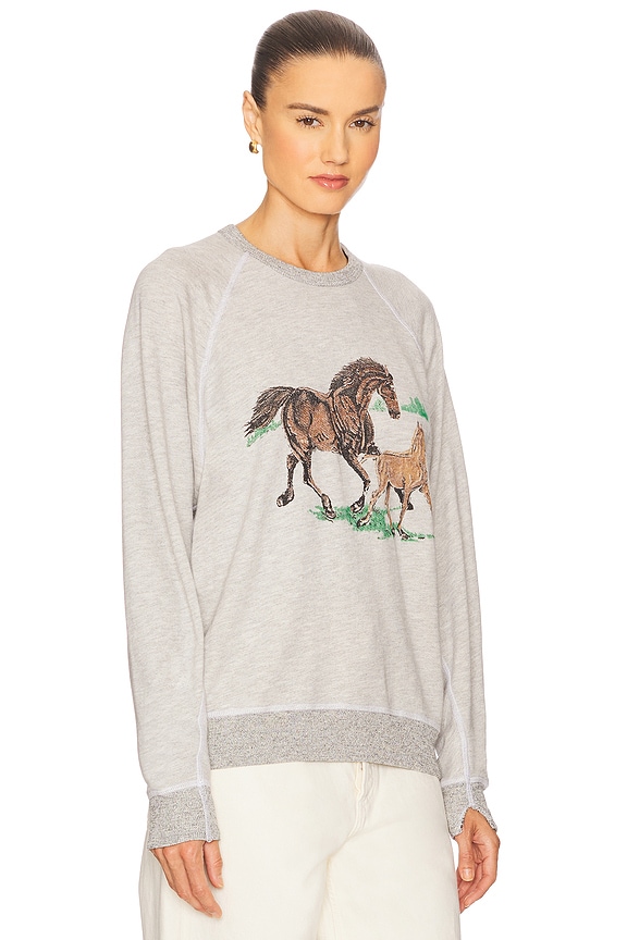 view 2 of 4 College Sweatshirt in Soft Heather Grey