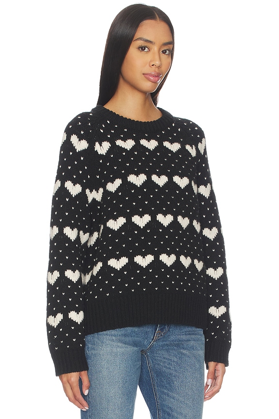 view 2 of 4 The Heart Crew in Black With Pearl