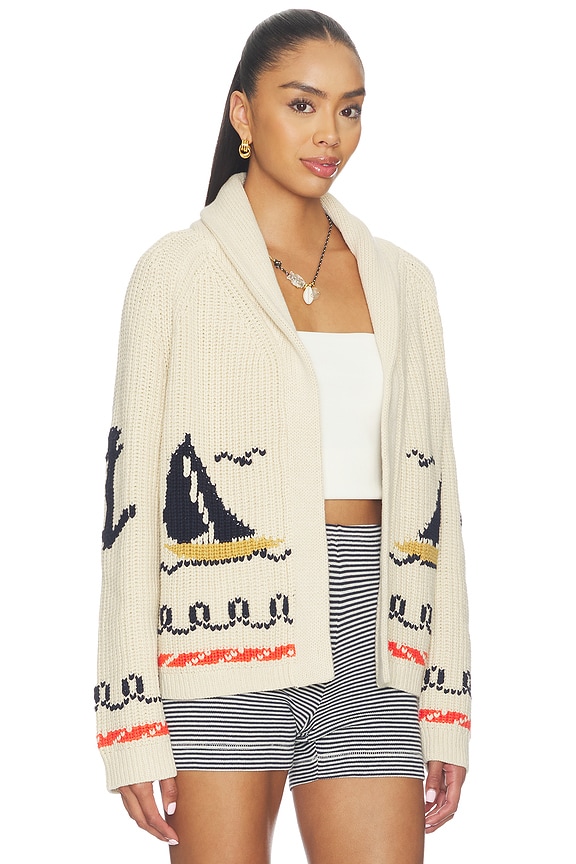 view 2 of 4 GILET THE SAILBOAT in Cream