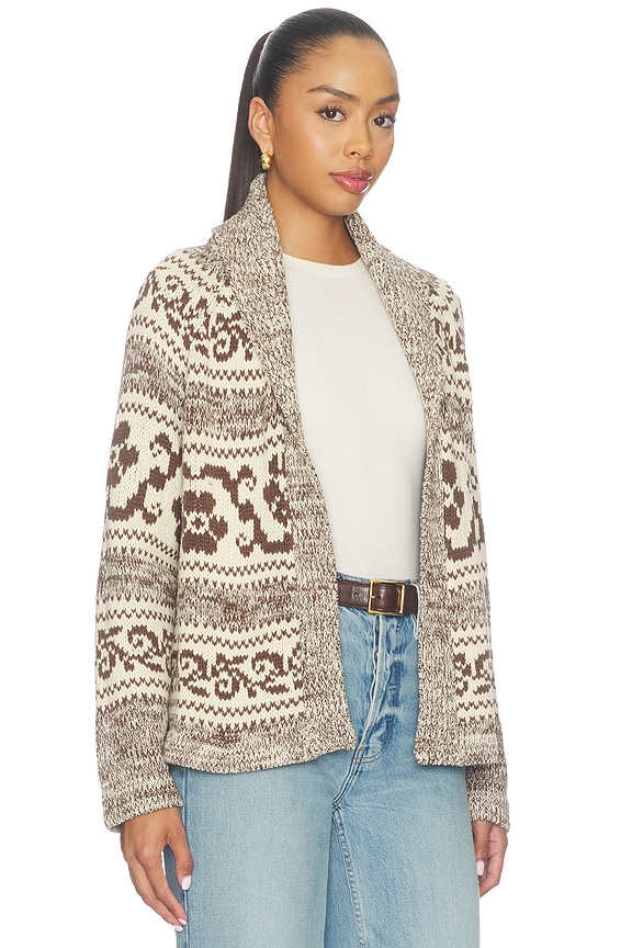 view 2 of 4 GILET THE NORDIC FLOWER LODGE in Marled Chestnut