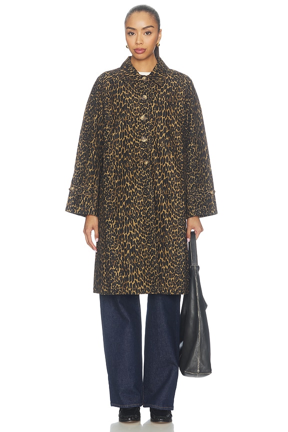 view 2 of 4 The Trench Coat in Dark Leopard
