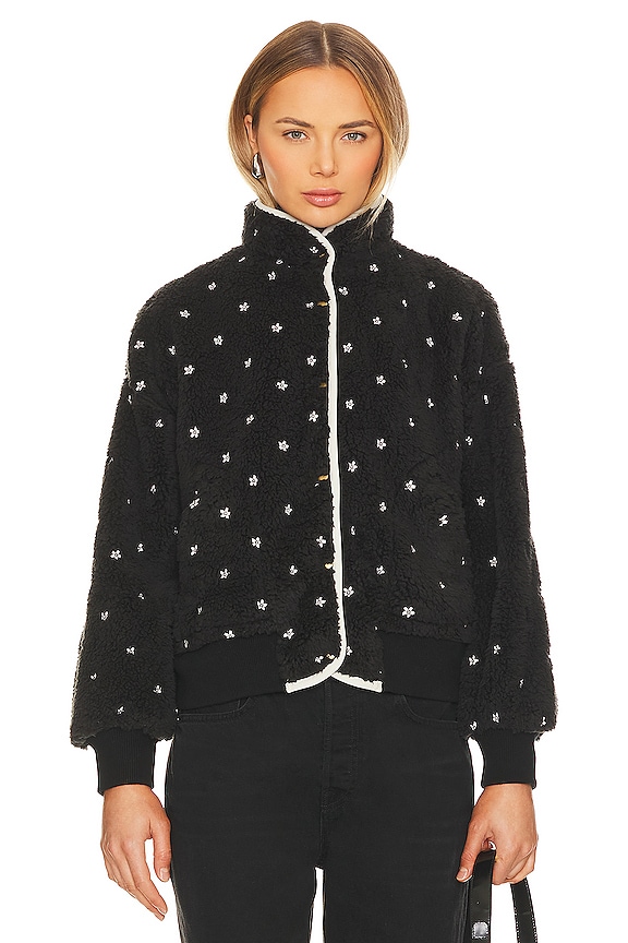 view 2 of 6 The Blackbird Jacket in Black & Cream Floral
