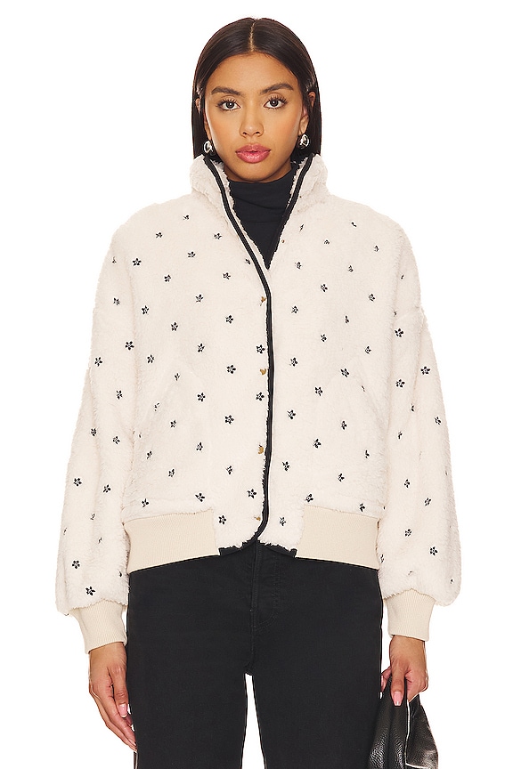 view 2 of 5 The Blackbird Jacket in Cream & Black Floral