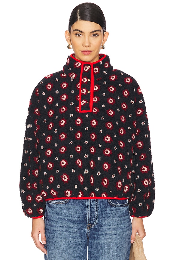 view 2 of 5 The Countryside Pullover in Navy Geo Daisy