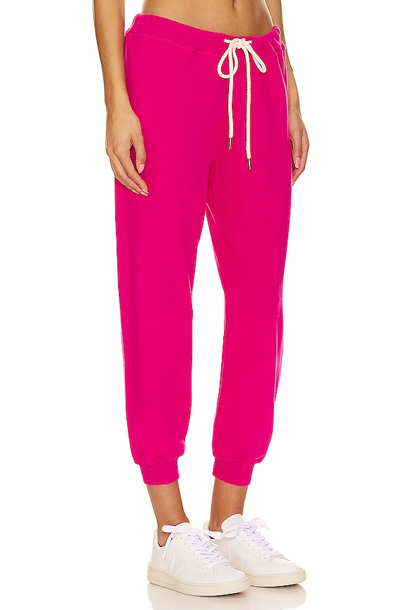 view 2 of 4 The Cropped Sweatpant in Fuchsia