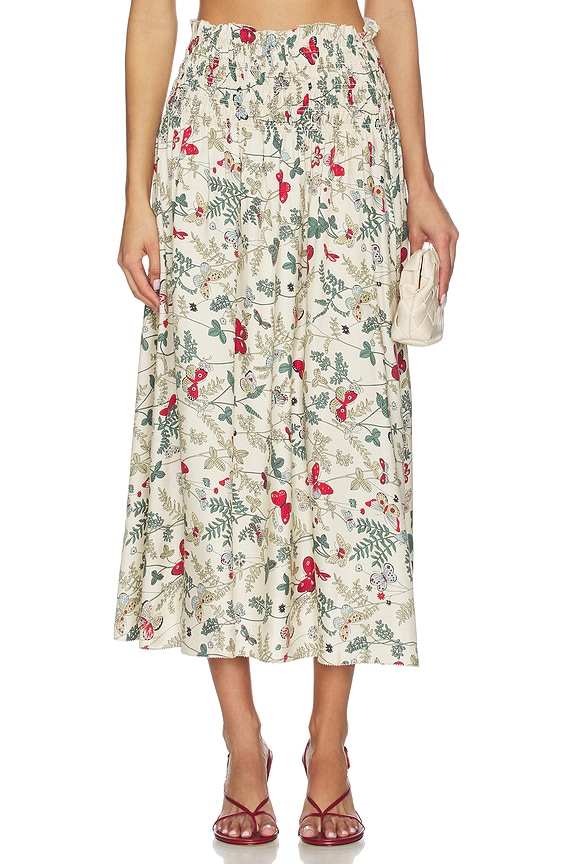 view 1 of 6 The Canary Skirt in Floating Butterfly