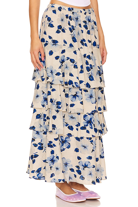 view 2 of 4 The Gazebo Skirt in Deep Meadow Floral