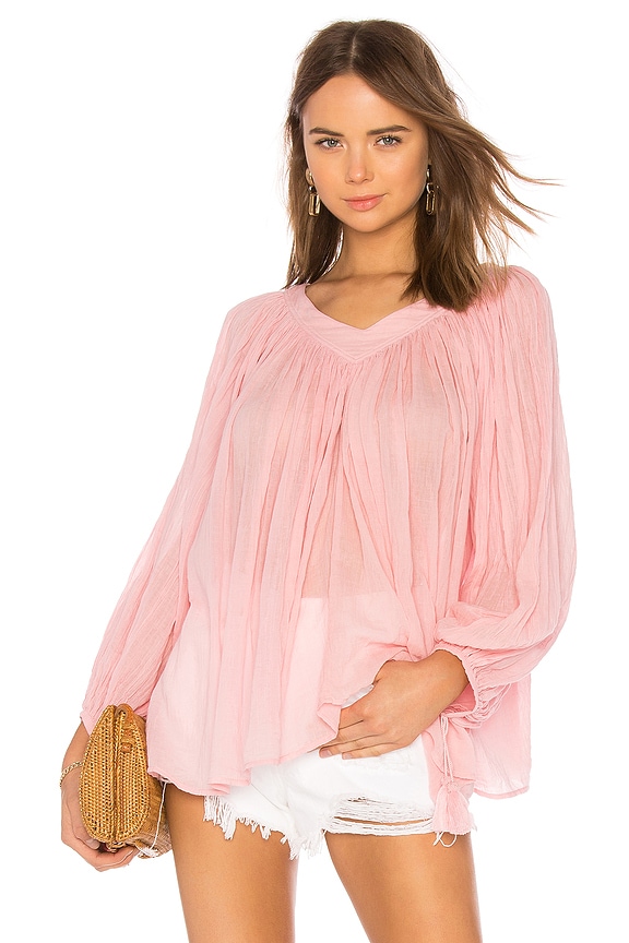 view 1 of 4 TOP THE ARTIST BLOUSE in Flamingo Pink