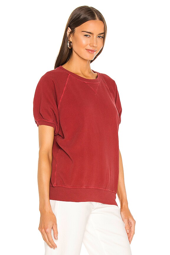 view 2 of 4 Puff Sleeve Sweatshirt in Strawberry