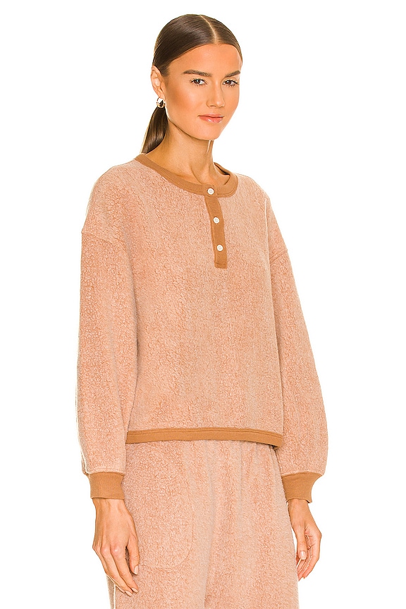 view 2 of 4 The Great The Sherpa Sleep Henley in Fawn