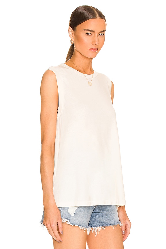 view 2 of 4 T-SHIRT SANS MANCHES THE in Washed White