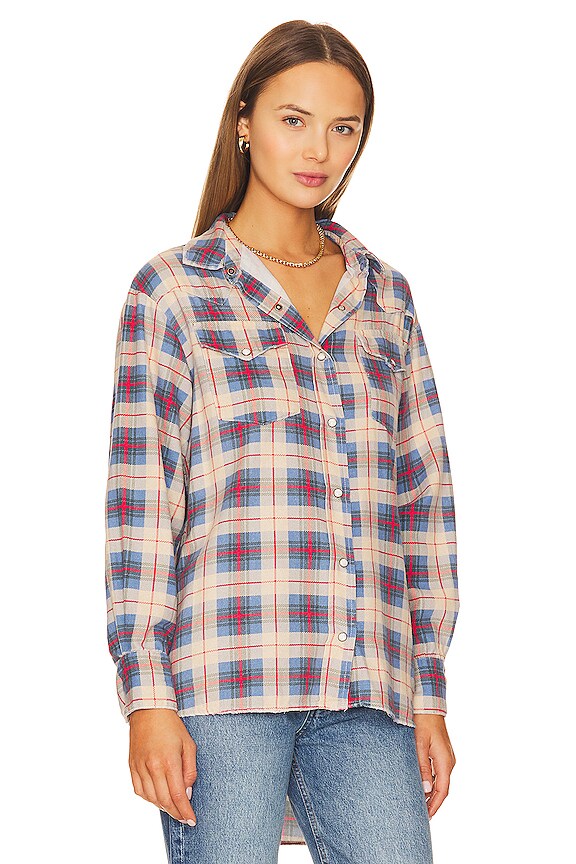 view 2 of 4 Heritage Top in Watershed Plaid