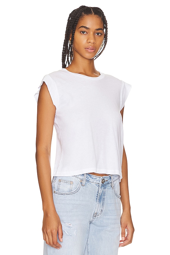 view 2 of 4 ФУТБОЛКА С ШИРОКОЙ ЛИНИЕЙ ШЕИ PEAK in True White