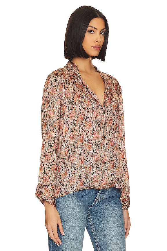 view 2 of 4 The Bask Top in Ornate Paisley