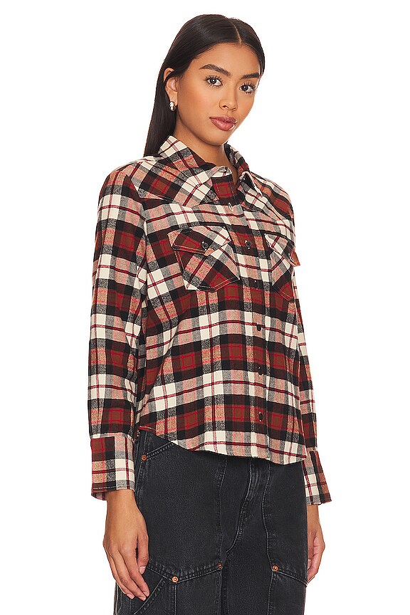 view 2 of 4 The Howdy Top in Mill Plaid