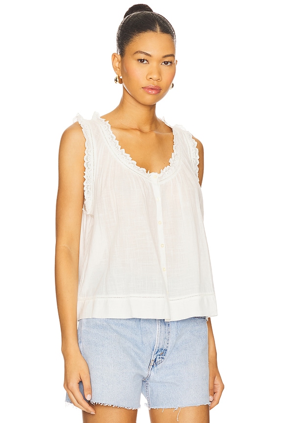 view 2 of 4 Vignette Top in White