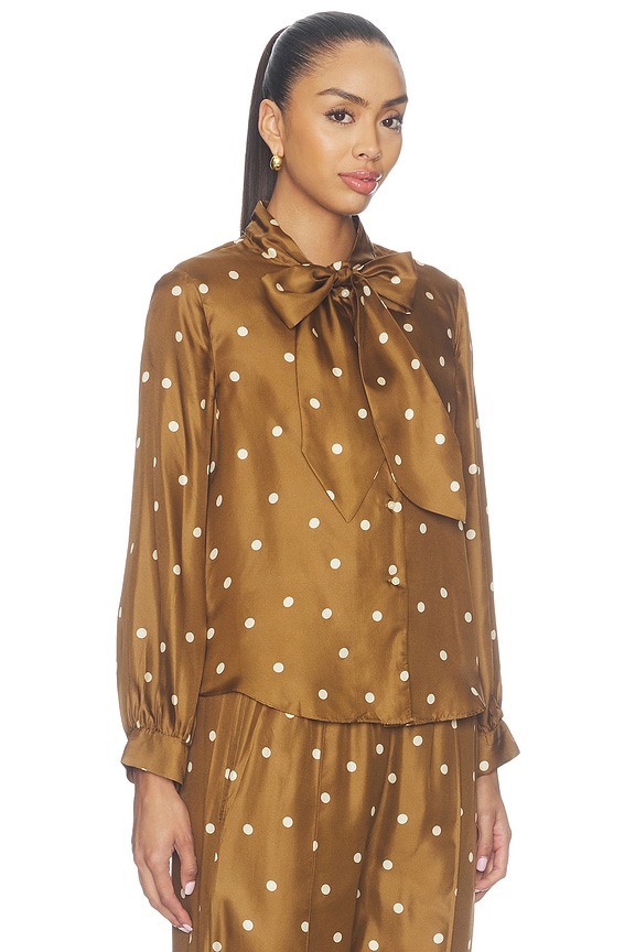 view 2 of 4 The Zenith Top in Copper Bubble Dot