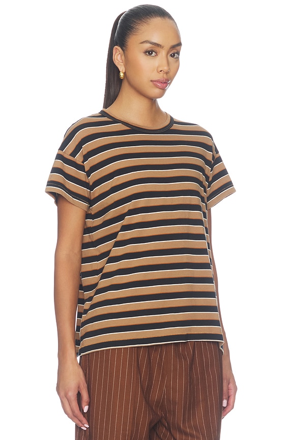 view 2 of 4 The Boxy Crew in Cigar Stripe