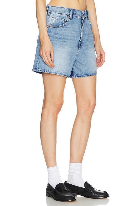 view 2 of 5 Reggie Mid Rise Long Mom Short in Point Loma