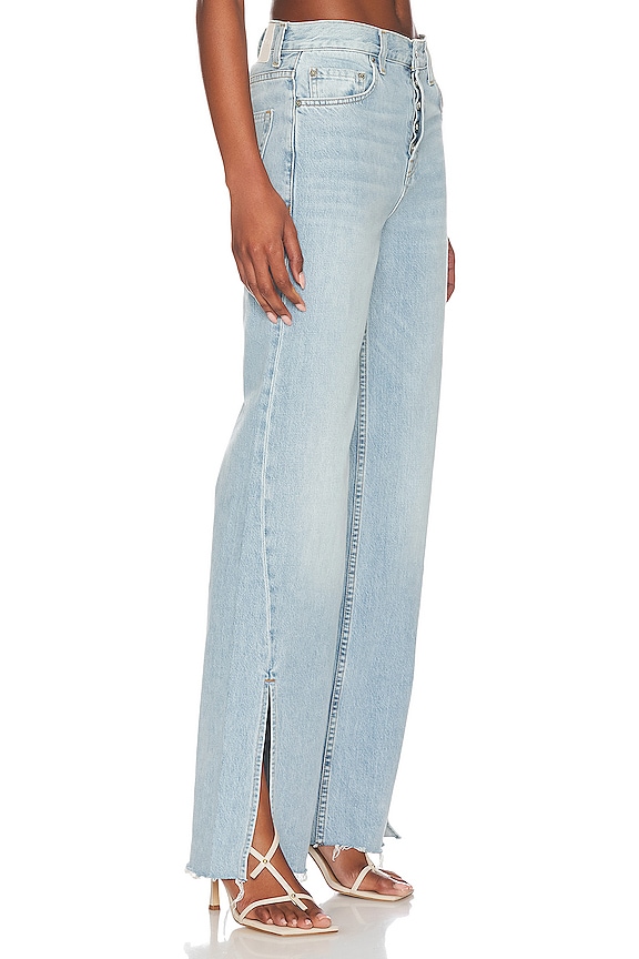 view 2 of 4 Markie Extra Wide Low Rise Jeans with Slit in Dolores Park