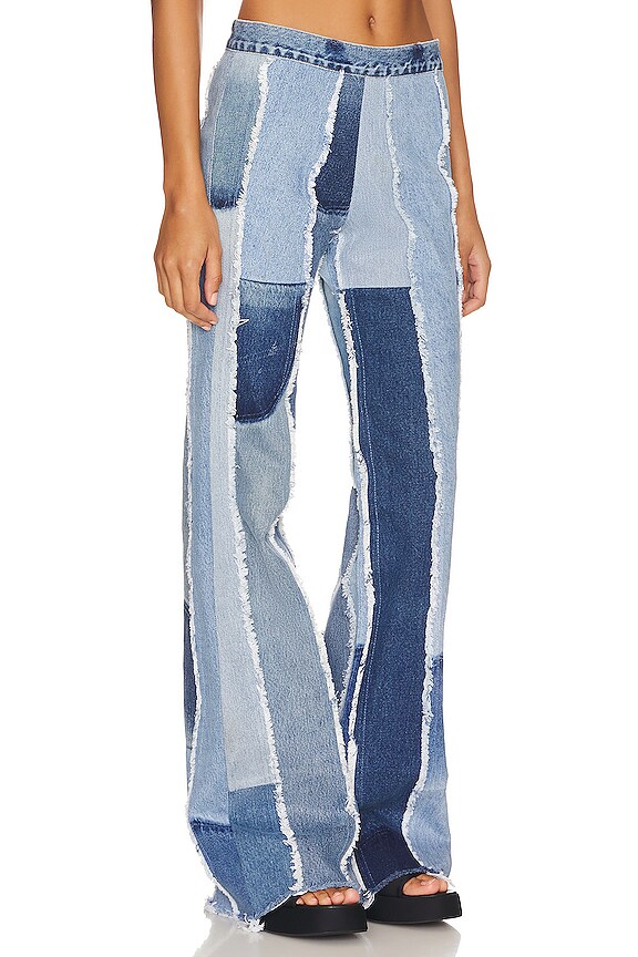 view 2 of 4 Kiari Low Rise Flare in Medium Blue