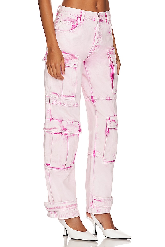 view 2 of 4 Lex Cargo Jean in Pink Marble