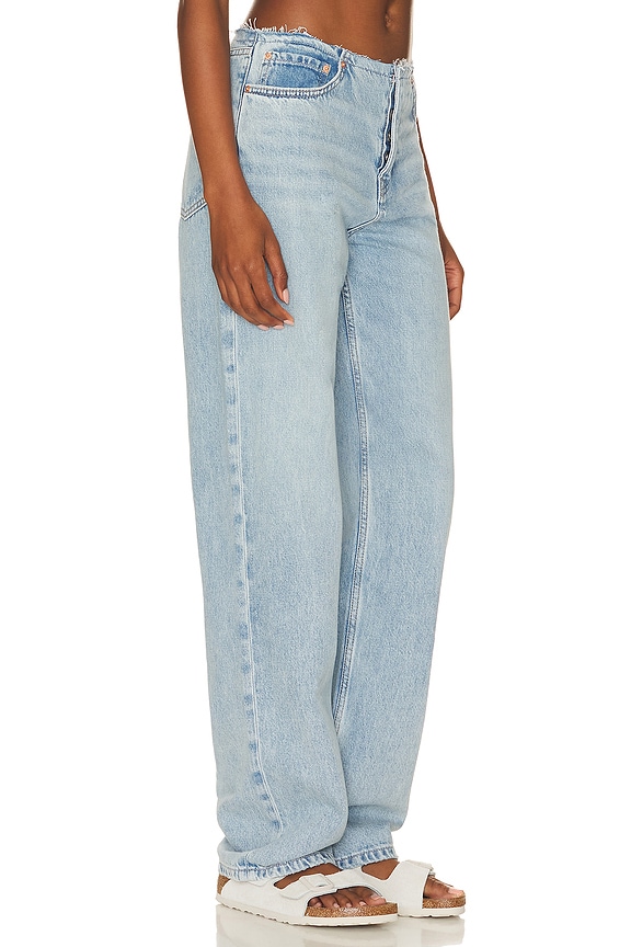 view 2 of 4 Jordan Low Rise Frayed Waist Boyfriend Jeans in Hot Springs