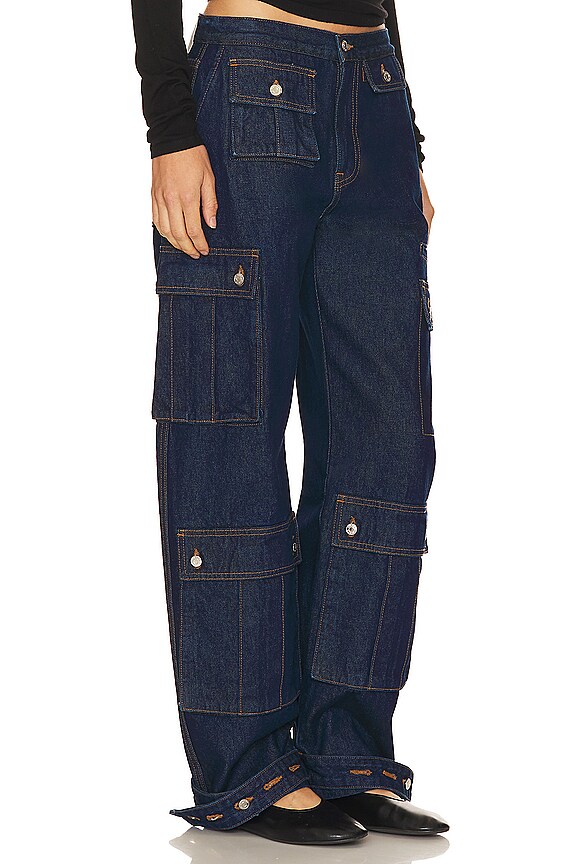 view 2 of 4 Lara Low Rise Wide Leg Cargo in Coldwater