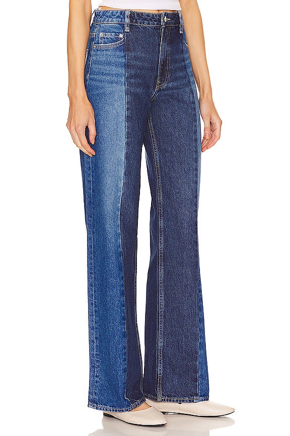 view 2 of 4 Vera Seamed Tonal Flare Jeans in Tonal Slide