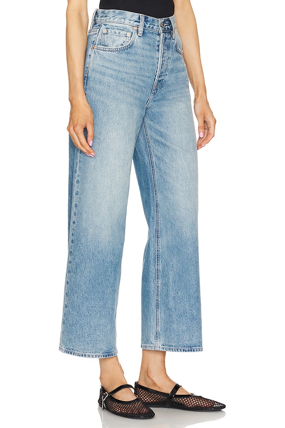 view 2 of 4 Norah High Rise Crop Wide Leg in Memphis Blue