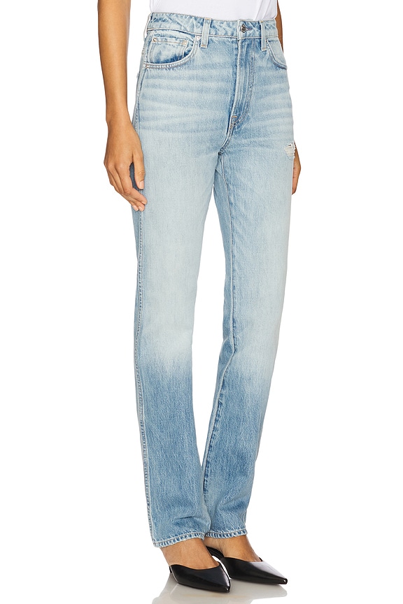 view 2 of 7 Sara Super High Rise Straight Jeans in La Brea Ave